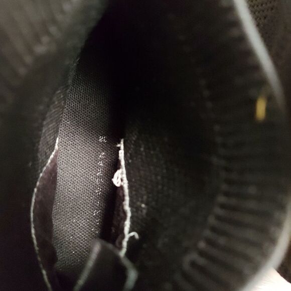 ZARA WOMAN Black White Sneakers Sock Style size 7.5-8 - Picture 8 of 10